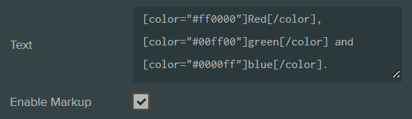 Enable Markup